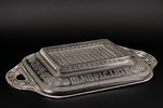glass tray, (glass) "We Greet You With Bread And Salt", Crystal Plant of Gus-Khrustalny, Russia, the...