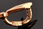 a pendant, gold, enamel, 583 standard, 6.45 g., the item's dimensions 4.9 x 2.1 cm, 1973, Baku Jewel...