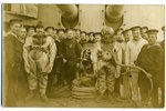 photography, Tsarist Russia, "Imperator Pavel I" battleship divers, beginning of 20th cent., 13.8 x...