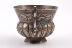 charka (little glass), silver, 27.40 g, Ø = 4.9 cm, h (with handle) = 4.1 cm, 1767, Russia...