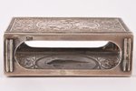 matches' holder, silver, 875 standart, silver stamping, 1955, 25.40 g, Kostroma (?), USSR, 5.6 x 3.9...