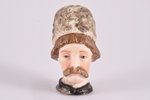 statuete, korķa detaļa, biskvīts, Krievijas impērija, Gardnera manufaktūra, 19. gs. 2. puse, 5 cm...