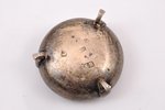 saltcellar, silver, 14 лот (875) standard, 15.15 g, 4 x 1.8 cm, the 19th cent., Germany...