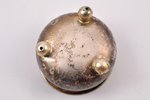 saltcellar, silver, 84 standard, 13.05 g, gilding, 3.65 x 3.65 x 2.15 cm, 1899-1905, Kostroma, Russi...