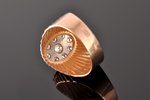 кольцо, золото, 583 проба, 6.70 г., размер кольца 18.75, бриллиант, ~ 1.20 кт, 80-е годы 20го века,...