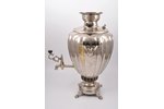 samovar, Samovar Factory of Merchant House of Brothers Shemarin in Tula, shape "faceted egg", Russia...
