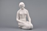 статуэтка, Обнаженная девушка, бисквит, Рига (Латвия), авторская работа, автор модели - Травников Ан...