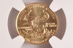 5 dollars, 1990, American Eagle, gold, USA, 3.39 g, Ø 16.5 mm, MS 68...
