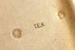 etvija, sudrabs, Jūgendstils, 84 prove, 165.10 g, māksliniecisks gravējums, 9.7 x 7 x 1.5 cm, 1899-1...