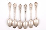 set of 6 coffee spoons, silver, 84 standart, 1898-1908, 113.30 g, "Grachev Brothers", St. Petersburg...