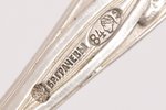 set of 6 teaspoons, silver, 84 standart, 1898-1908, 204.20 g, "Grachev Brothers", St. Petersburg, Ru...