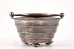 candy-bowl, silver, Art Deco, 875 standard, 118.10 g, Ø 11 cm, by Ludwig Rozentahl, the 30ties of 20...