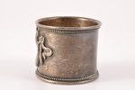 serviette holder, silver, 875 standard, 21.35 g, 4 x 3.1 cm, the 20ties of 20th cent., Latvia...