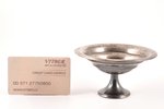 креманка, серебро, 875 проба, 57.65 г, Ø 11 см, 30-е годы 20го века, Латвия...