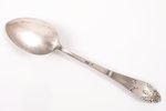 set of 6 dessert spoons, silver, 875 standart, the 30ties of 20th cent., 210.40 g, Latvia, 18 cm...