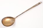 spoon, silver, 84 standard, 32.20 g, engraving, 15.8 cm, by Prokopiy Andreev, the end of the 19th ce...