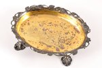 jewelry tray, silver, 13 lot standard, 78.15 g, gilding, silver stamping, 12.8 x 9.5 cm, the border...