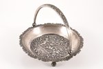 candy-bowl, silver, 875 standard, 168.50 g, Ø 14.5 cm, by Ludwig Rozentahl, the 30ties of 20th cent....