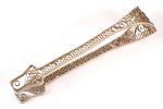 sugar tongs, silver, 875 standard, 14.60 g, 10 cm, the 30ties of 20th cent., Latvia...