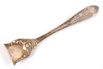 spoon for salt, silver, 13 lot standard, 7.30 g, gilding, 10.2 cm, the 19th cent., Austro-Hungary...