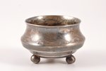 saltcellar, silver, 84 standard, 11.25 g, engraving, Ø 3.8 cm, 1908-1916, Russia...