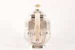 teapot, silver, ivory details, 84 standard, 524.70 g, 15 x 22.5 x 9 cm, 1838, Moscow, Russia...