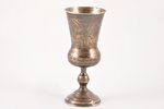 cup, silver, 84 standard, 76.40 g, engraving, h 13.6 cm, 1896, Moscow, Russia...
