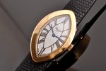 wristwatch, "Chopard", Switzerland, 2000ies, gold, 750 standart, (total) 46.35 g., (length) 20.3 cm,...