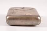 purse, silver, 84 standart, engraving, 1908-1916, (total) 64.90 g, Moscow, Russia, 7 x 5 x 1.7 cm...