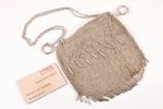 an evening bag, silver, 84 standard, 316.15 g, chainmail, 17 x 16 cm, workshop of Dmitry Udalcov, th...