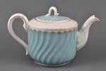 service, teapot and 2 tea pairs, porcelain, M.S. Kuznetsov manufactory, Riga (Latvia), Russia, 1864-...