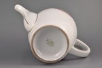 teapot, LKOK - Chevalier of Order of Lāčplēsis, porcelain, M.S. Kuznetsov manufactory, Riga (Latvia)...
