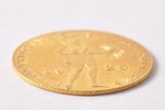 торговый дукат, 1928 г., золото, Нидерланды, 3.49 г, Ø 21 мм, AU, 983 проба...