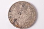 1 рубль, 1856 г., СПБ, ФБ, серебро, Российская империя, 20.70 г, Ø 35.6 мм, AU...