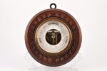 wall barometer, trademark "MSA", wood, Russia, the border of the 19th and the 20th centuries, Ø 17.6...