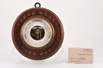wall barometer, trademark "MSA", wood, Russia, the border of the 19th and the 20th centuries, Ø 17.6...