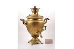 samovar, former "Alenchikov and Zimin" factory, brass, USSR, the 20ties of 20th cent., h = 42.5 cm,...