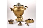 samovar, former "Alenchikov and Zimin" factory, brass, USSR, the 20ties of 20th cent., h = 42.5 cm,...