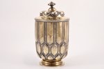 cup, silver, 84 standart, gilding, 1856, 422.50 g, Iganty Sazikov's firm "Sazikov", St. Petersburg,...
