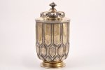 cup, silver, 84 standart, gilding, 1856, 422.50 g, Iganty Sazikov's firm "Sazikov", St. Petersburg,...