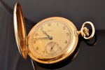 pocket watch, "Beleco", Switzerland, the 20ties of 20th cent., gold, metal, 585 standart, (total) 85...