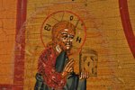 ikona, Svētais Nikolajs Brīnumdarītājs, dēlis, gleznojums, 19. gs. 1. puse, 34.3 x 27.8 x 3.1 cm...