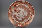 dish, porcelain, Hichozan Shinpo, Japan, the 2nd half of the 19th cent., Ø 35.5 - 35.9 cm...