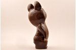 statuete, Olimpijas Lācis, keramika, Rīga (Latvija), PSRS, "Latvijas keramika" darbnīca, 20. gs. 80t...
