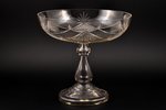 fruit dish, Crystal Plant of Gus-Khrustalny, Russia, the beginning of the 20th cent., h 24 cm...