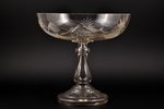 fruit dish, Crystal Plant of Gus-Khrustalny, Russia, the beginning of the 20th cent., h 24 cm...