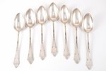 set of soup spoons (6+1), silver, 875 standart, the 20ties of 20th cent., 419.50 g, H. Bank's worksh...