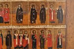 ikona, Mineja, Novembris, gleznota uz sudraba, dēlis, gleznojums, Krievijas impērija, 19. un 20. gad...