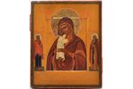 icon, Mother of God, The Seeker of the Lost, board, painting, guilding, Russia, 21.4 x 17.8 x 19 cm...