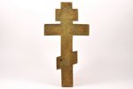 крест, Распятие Христово, бронза, 5-цветная эмаль, Российская империя, рубеж 19-го и 20-го веков, 27...